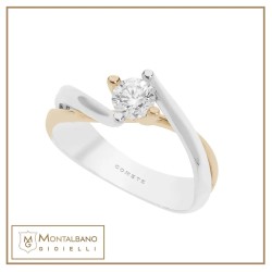 Solitario Bicolore ANB 1824 | Diamanti Comete Gioielli